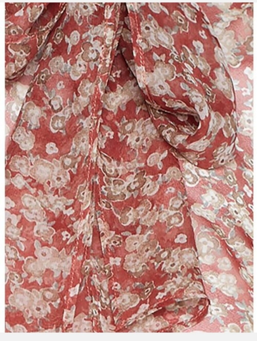 NWT Worth New York Floral Silk Sleeveless Blouse Tie Neck Size 4 - Picture 3 of 14